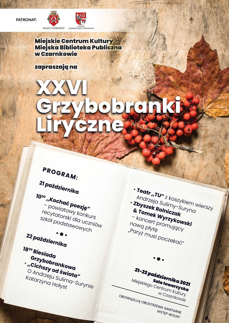 Plakat na&nbsp;Grzybobranki Liryczne 2021