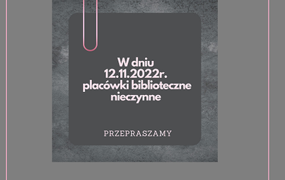 Zdjęcie do Informacja