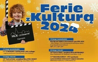 Zdjęcie do Ferie z kulturą 2024 &ndash; zapowiedź