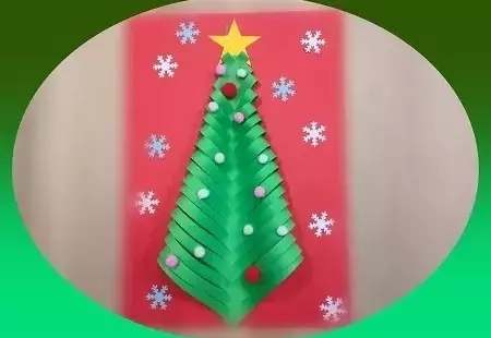 Zdjęcie do Wesoła choinka z papieru