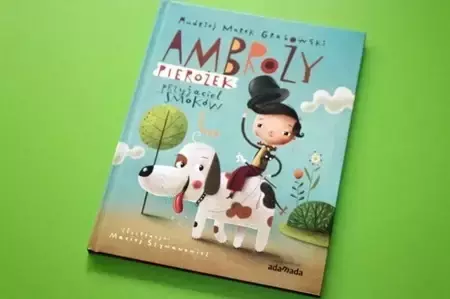 Zdjęcie książki pod tytułem Ambroży Pierożek na zielonym tle